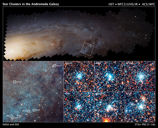 Andromeda Yıldız Doğumlarını İşaret Ediyor