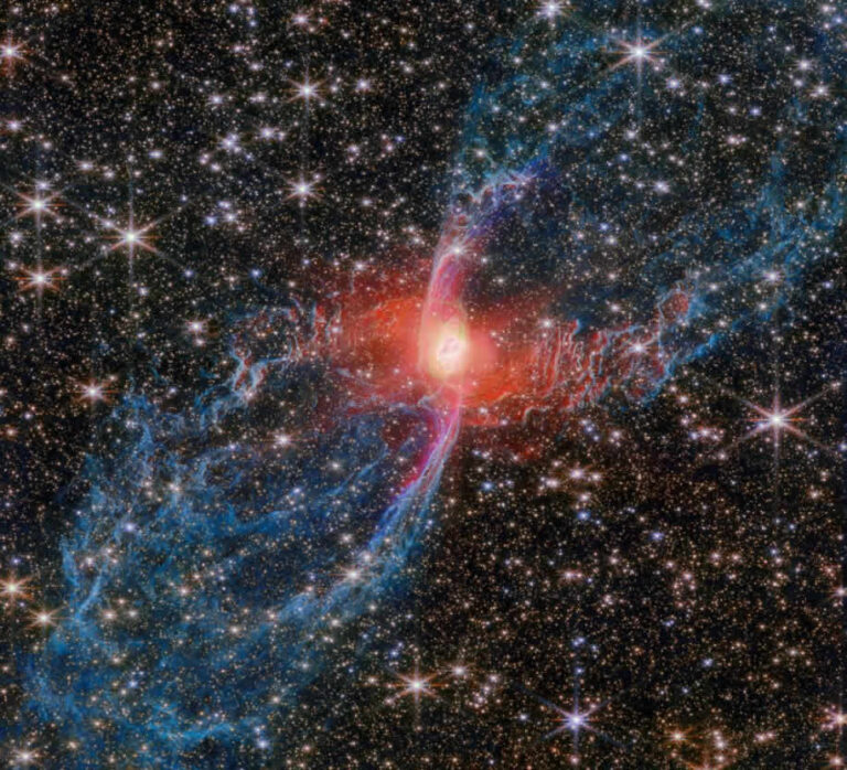 JWST’den Kırmızı Örümcek Bulutsusu